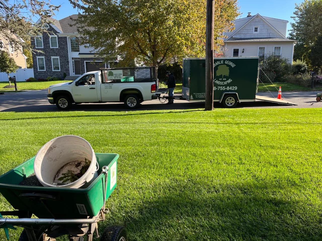 Fall lawn care in South Plainfield
