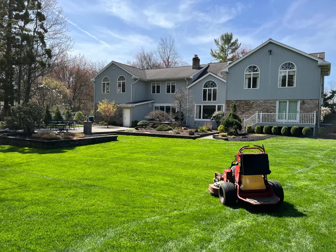 Finished lawn renovation