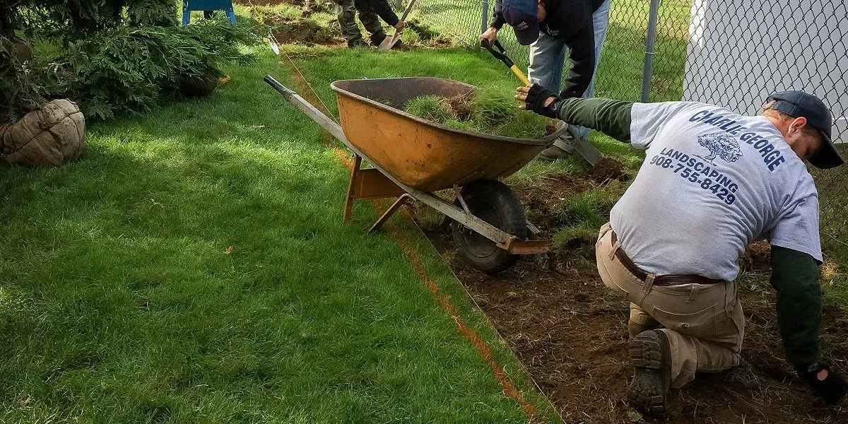 Landscaping work by Charlie George